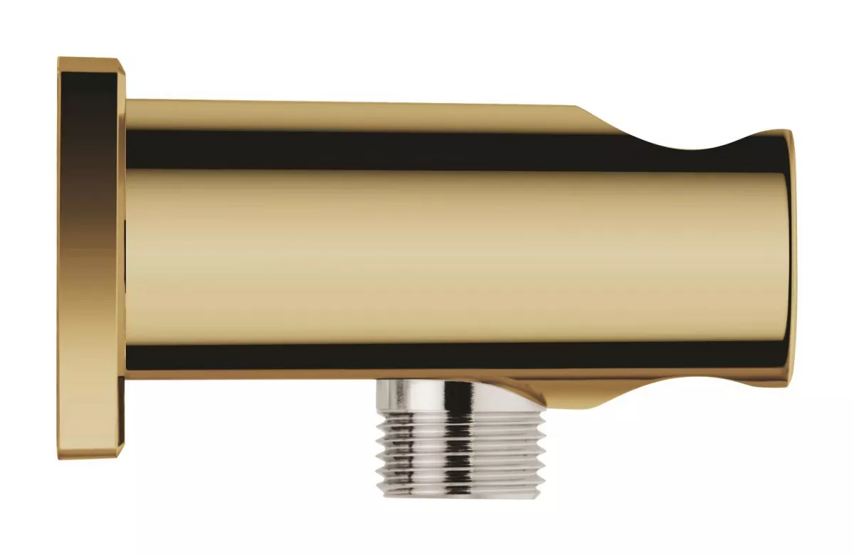 Cot iesire dus Grohe 26659GL0, Rainshower SoftSquare, 1/2'' x 1/2'', suport para, lucios, auriu