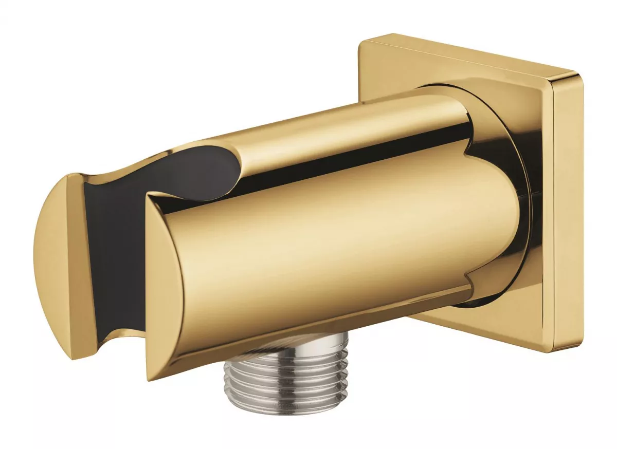 Cot iesire dus Grohe 26659GL0, Rainshower SoftSquare, 1/2'' x 1/2'', suport para, lucios, auriu