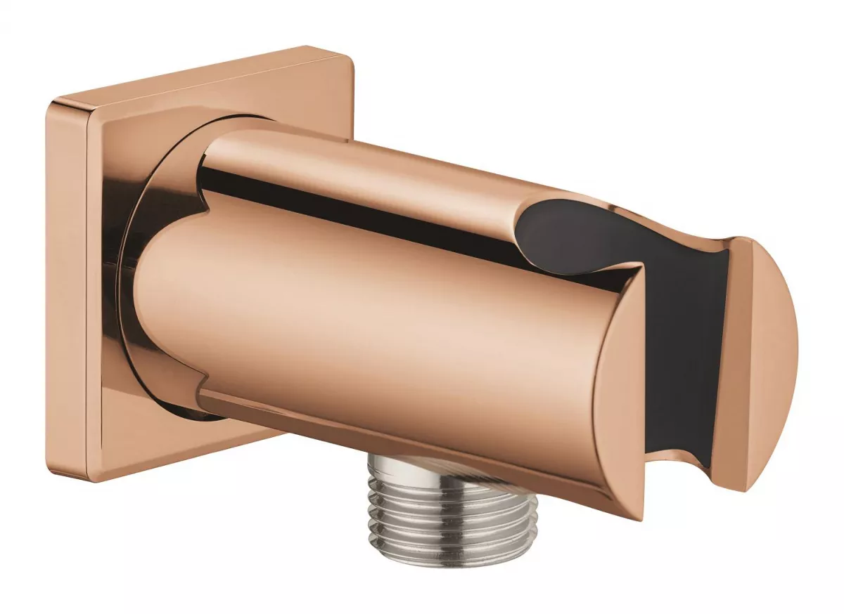 Cot iesire dus Grohe 26659DA0, Rainshower SoftSquare, 1/2'' x 1/2'', suport para, lucios, cupru