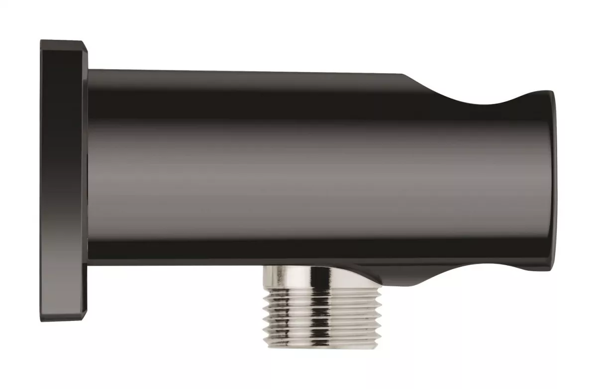 Cot iesire dus Grohe 26659A00, Rainshower SoftSquare, 1/2'' x 1/2'', suport para, lucios, grafit