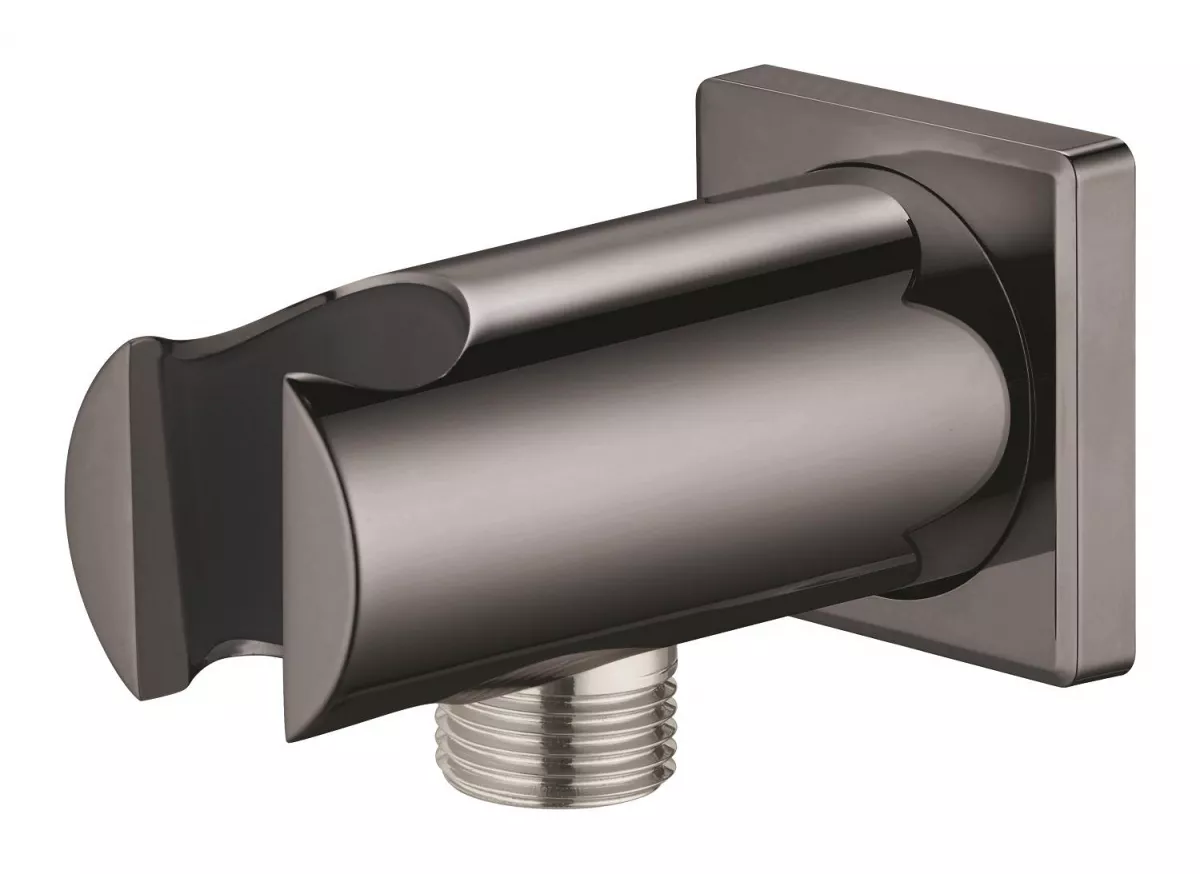 Cot iesire dus Grohe 26659A00, Rainshower SoftSquare, 1/2'' x 1/2'', suport para, lucios, grafit