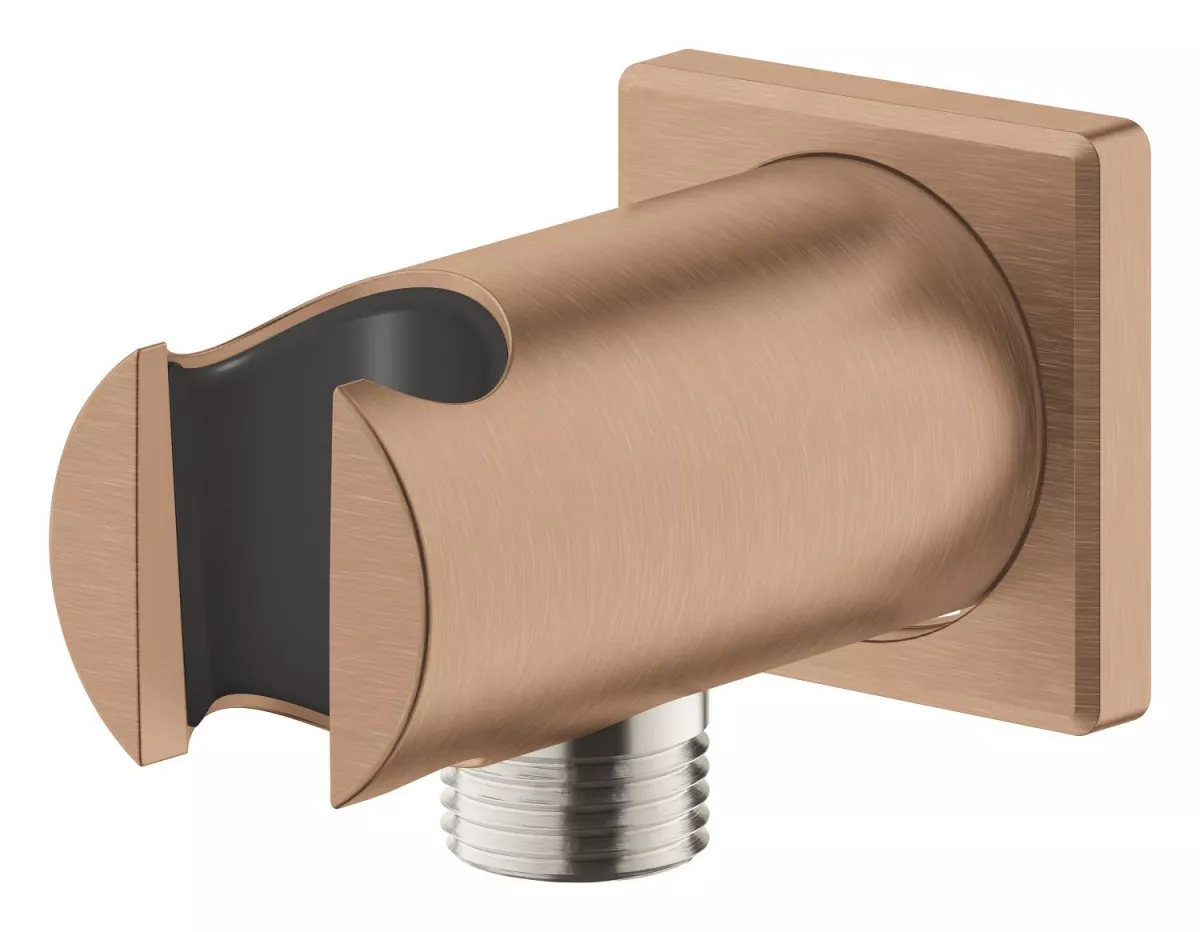 Cot iesire dus Grohe 26659DL0, Rainshower SoftSquare, 1/2'' x 1/2'', suport para, mat, cupru
