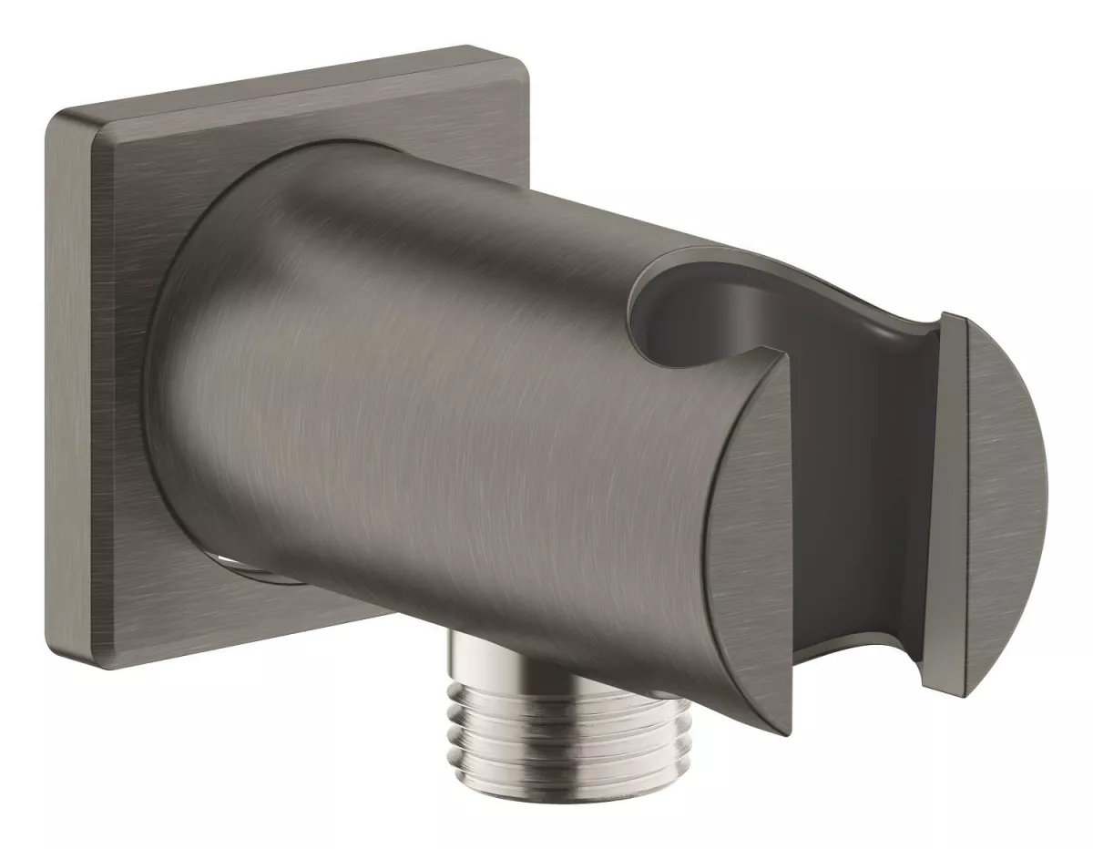 Cot iesire dus Grohe 26659AL0, Rainshower SoftSquare, 1/2'' x 1/2'', suport para, mat, grafit