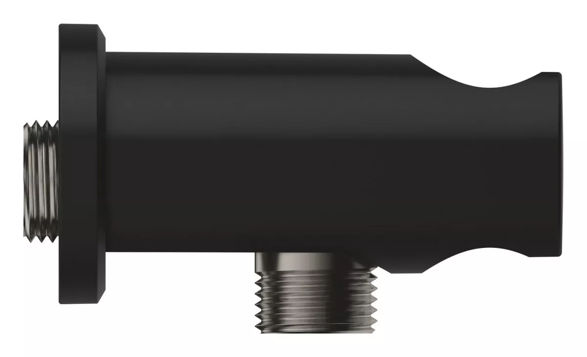 Cot iesire dus Grohe 26658KF0, RainShower, universal, 1/2'' x 1/2'', suport, mat, negru