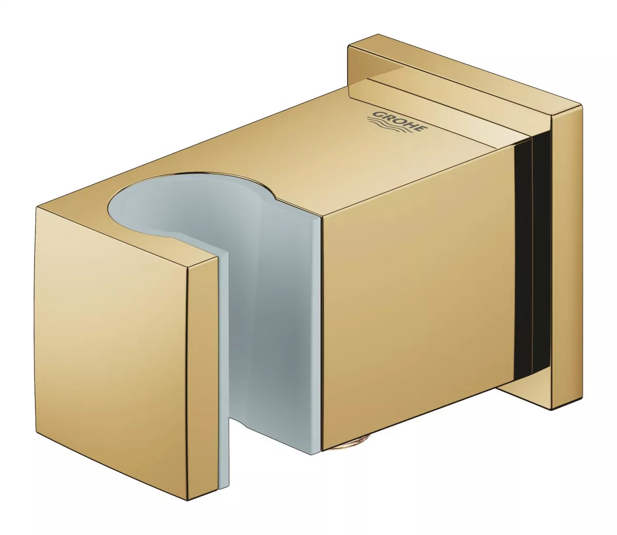 Cot iesire Grohe 26370GL0, Euphoria Cube, 1/2'' x 1/2'', suport para, lucios, auriu