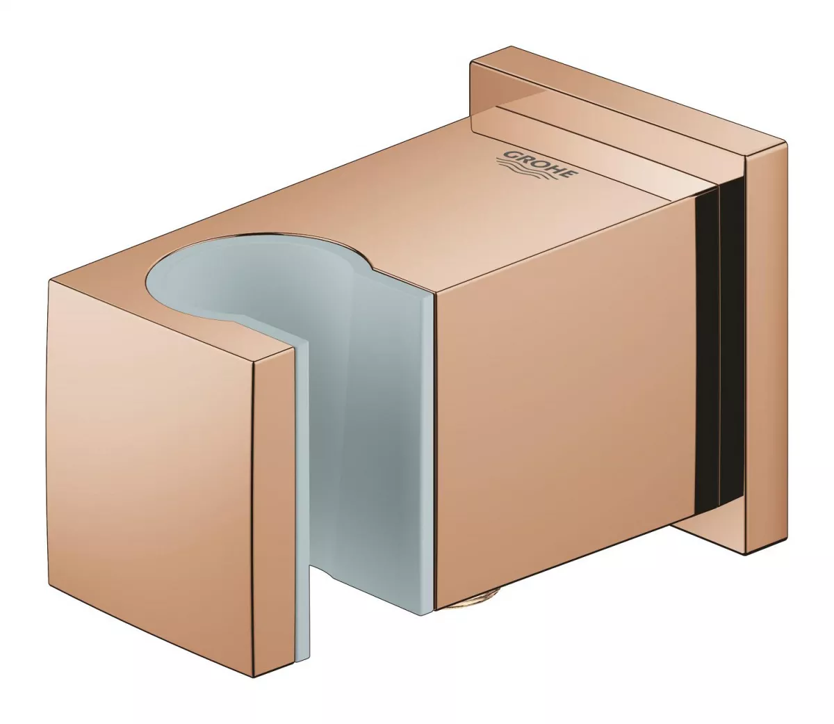 Cot iesire Grohe 26370DA0, Euphoria Cube, 1/2'' x 1/2'', suport para, lucios, cupru