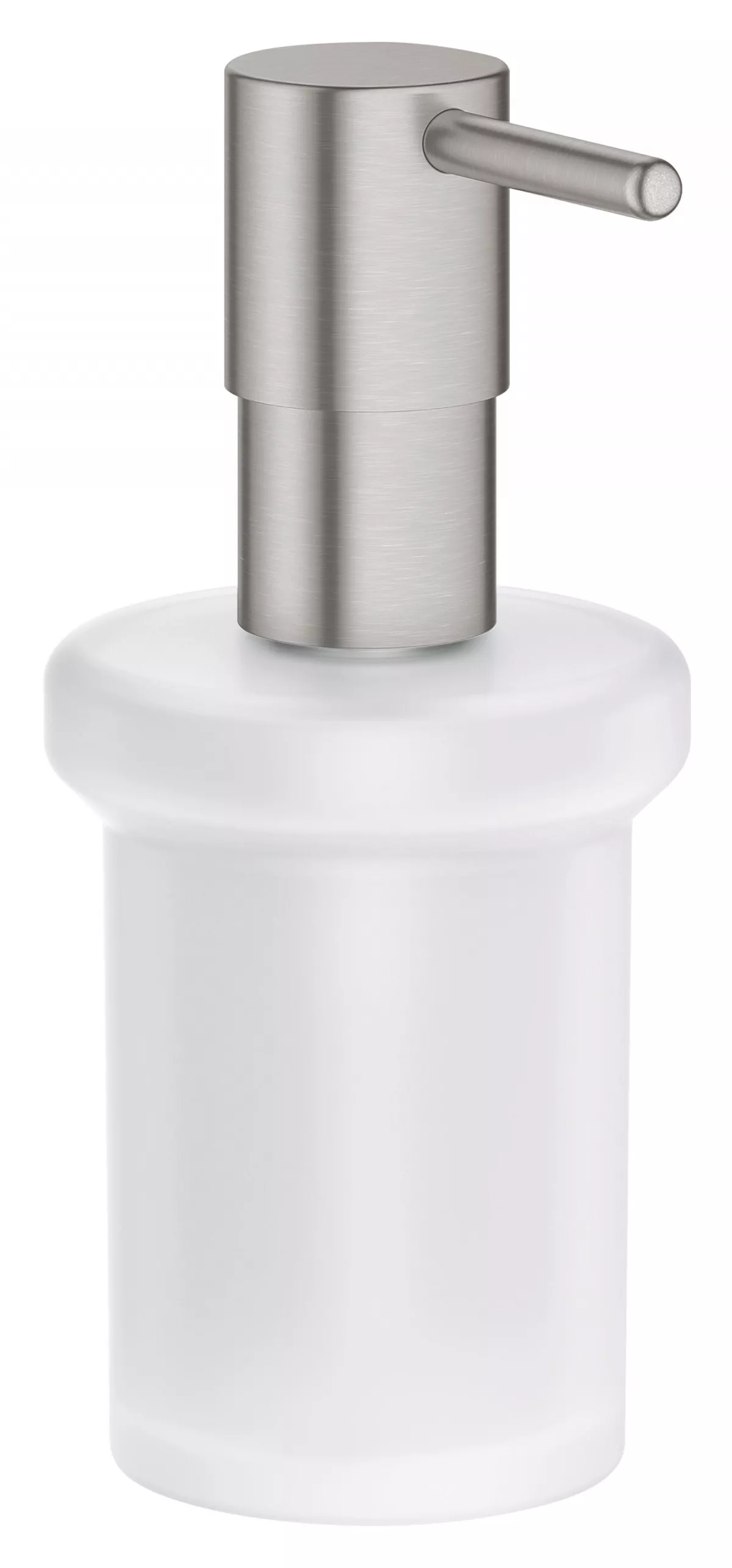 Dozator Grohe 41188DC0, Start, pe suport, 160 ml, sticla, mat, otel satinat