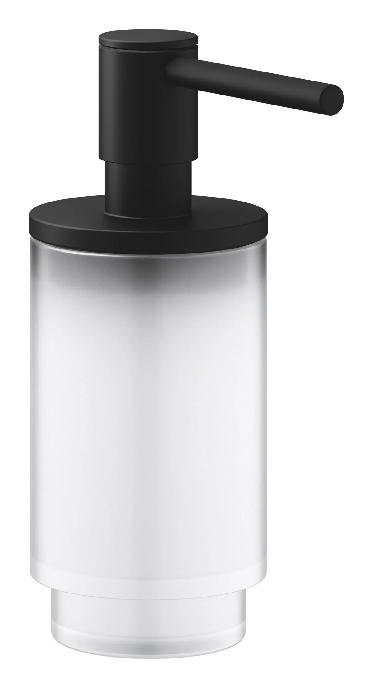Dozator sapun baie Grohe 41218KF0, Selection, 120 ml, fara suport, sticla, metal, mat, negru