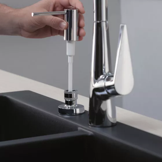 Dozator sapun bucatarie Hansgrohe A71, incastrat, 500 ml,…