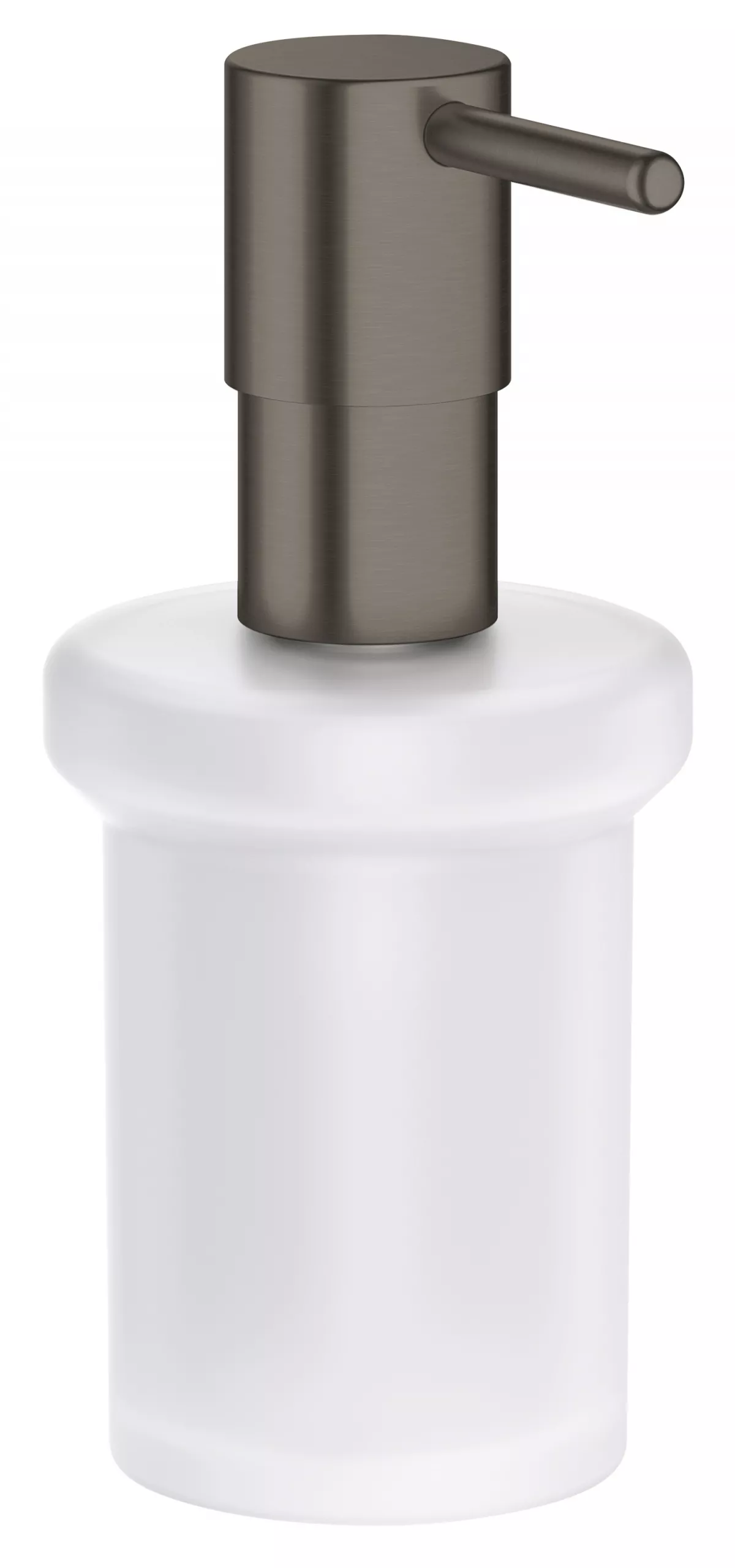 Dozator sapun Grohe 40394AL1, Essentials, 160 ml, pe suport, metal/sticla, mat, grafit