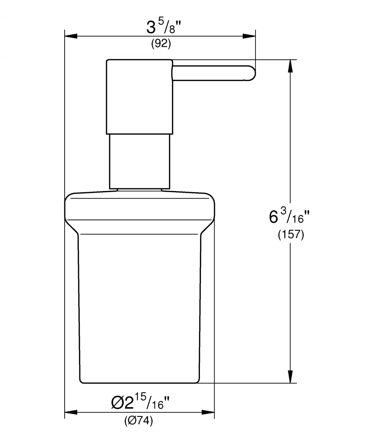 Dozator sapun Grohe 40394GL1, Essentials, 160 ml, sticla, metal, lucios, auriu