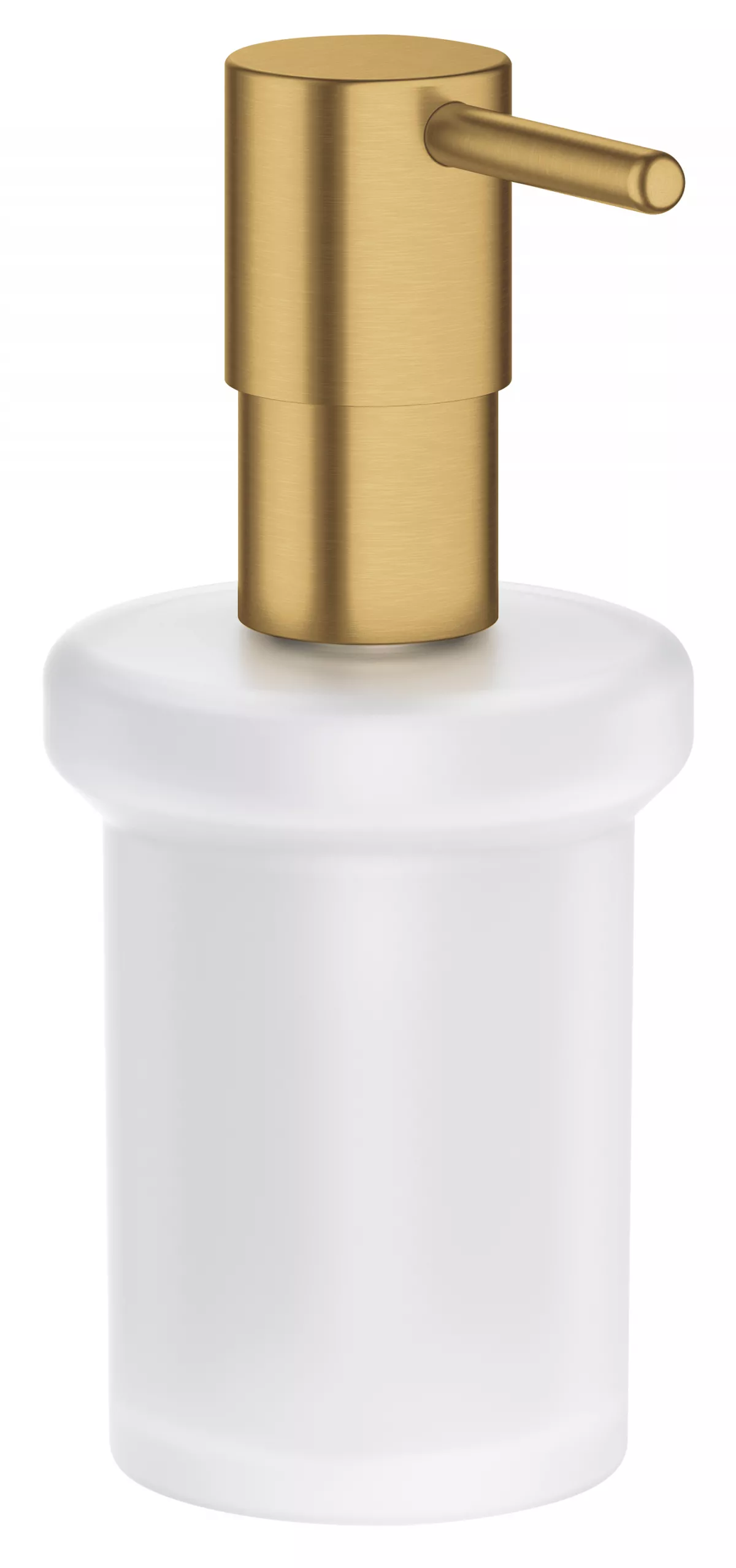 Dozator sapun Grohe 40394GN1, Essentials, 160 ml, sticla, metal, mat, auriu