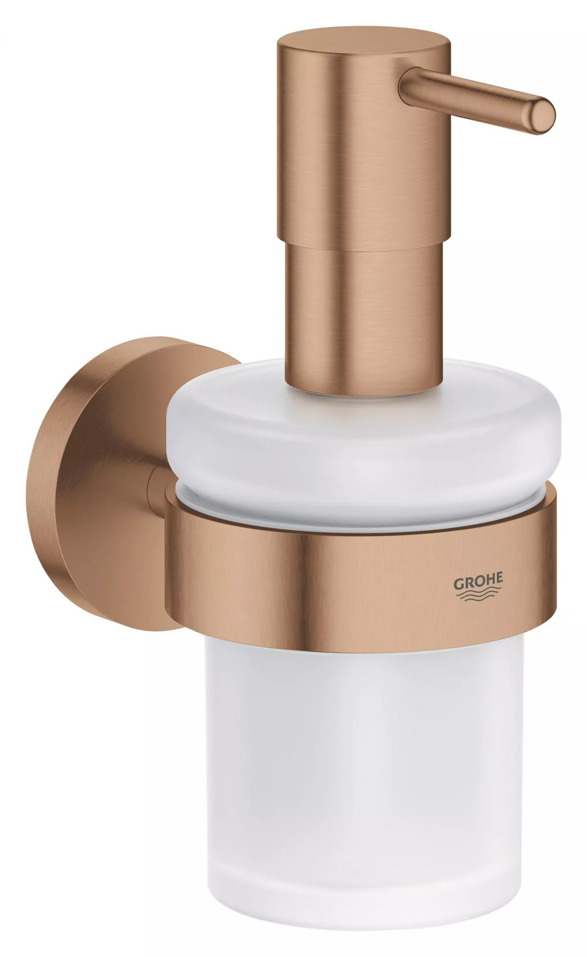 Dozator sapun Grohe 41195DL0, Start, aparent, 160 ml, metal/sticla, mat, cupru