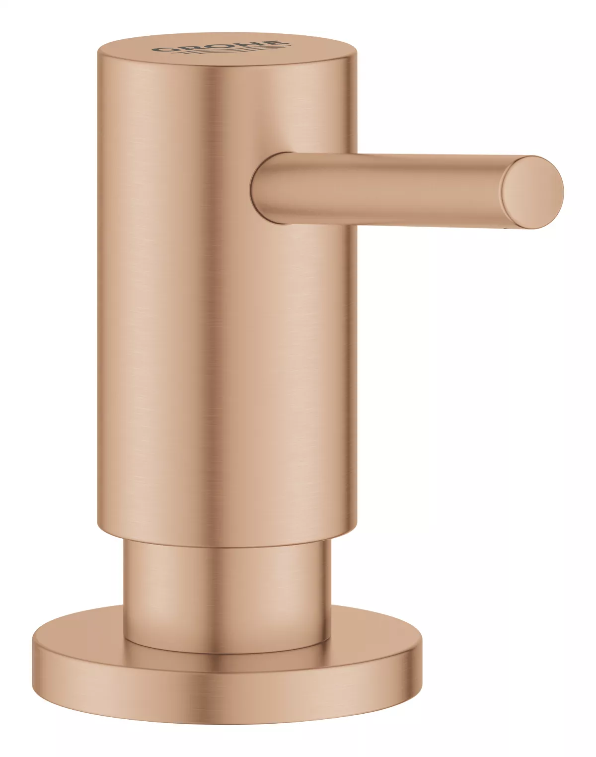 Dozator sapun bucatarie Grohe 40535DL0, incastrat, 500 ml, mat, cupru