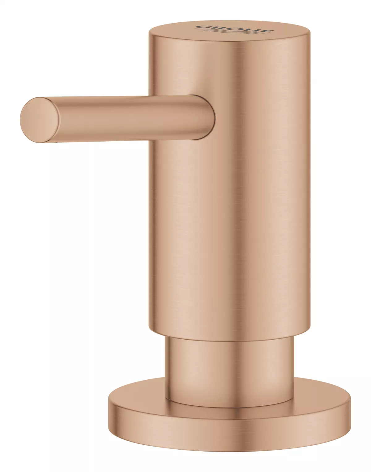 Dozator sapun bucatarie Grohe 40535DL0, incastrat, 500 ml, mat, cupru
