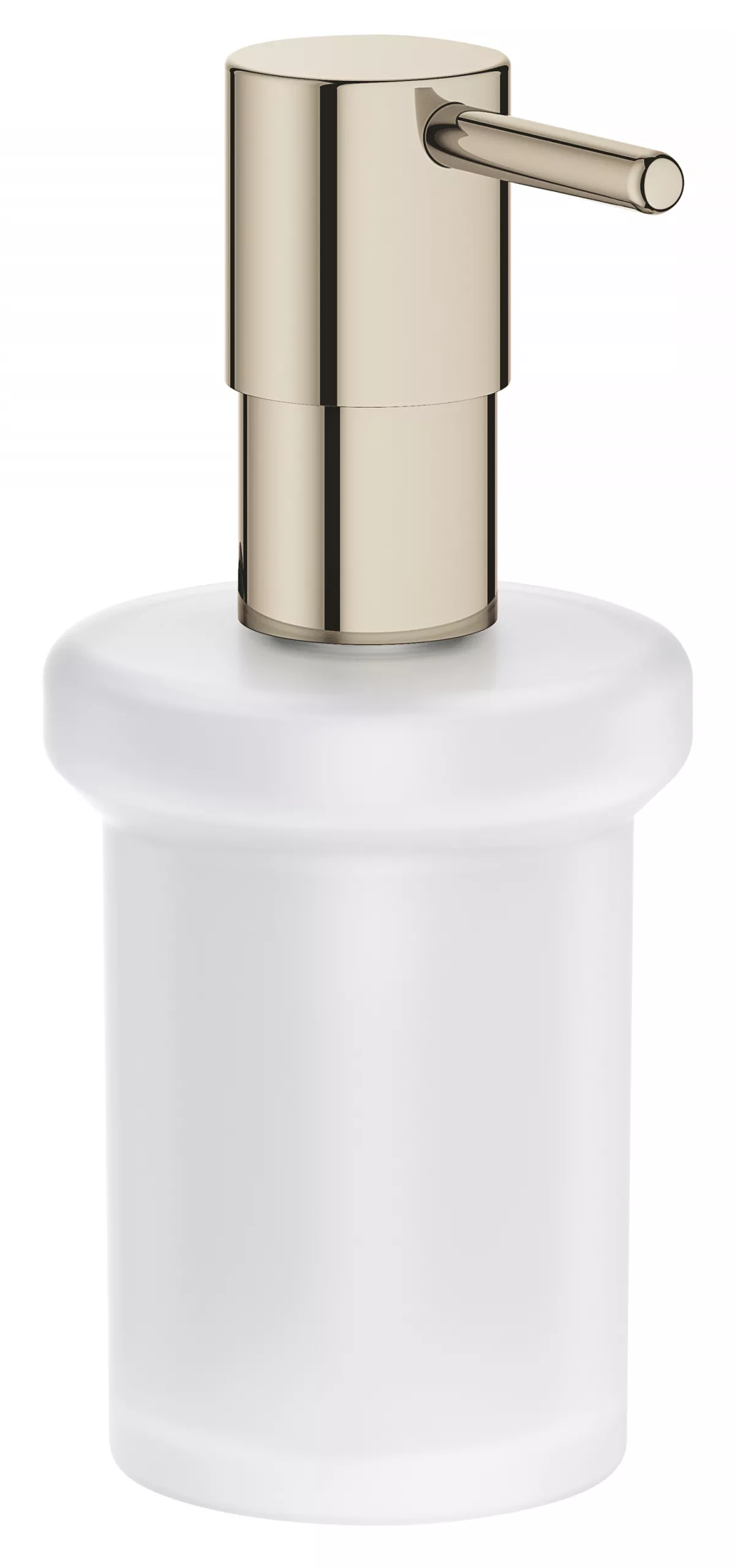 Dozator sapun Grohe 40394BE1, Essentials, pe suport, 160 ml, sticla, metal, lucios, nichel