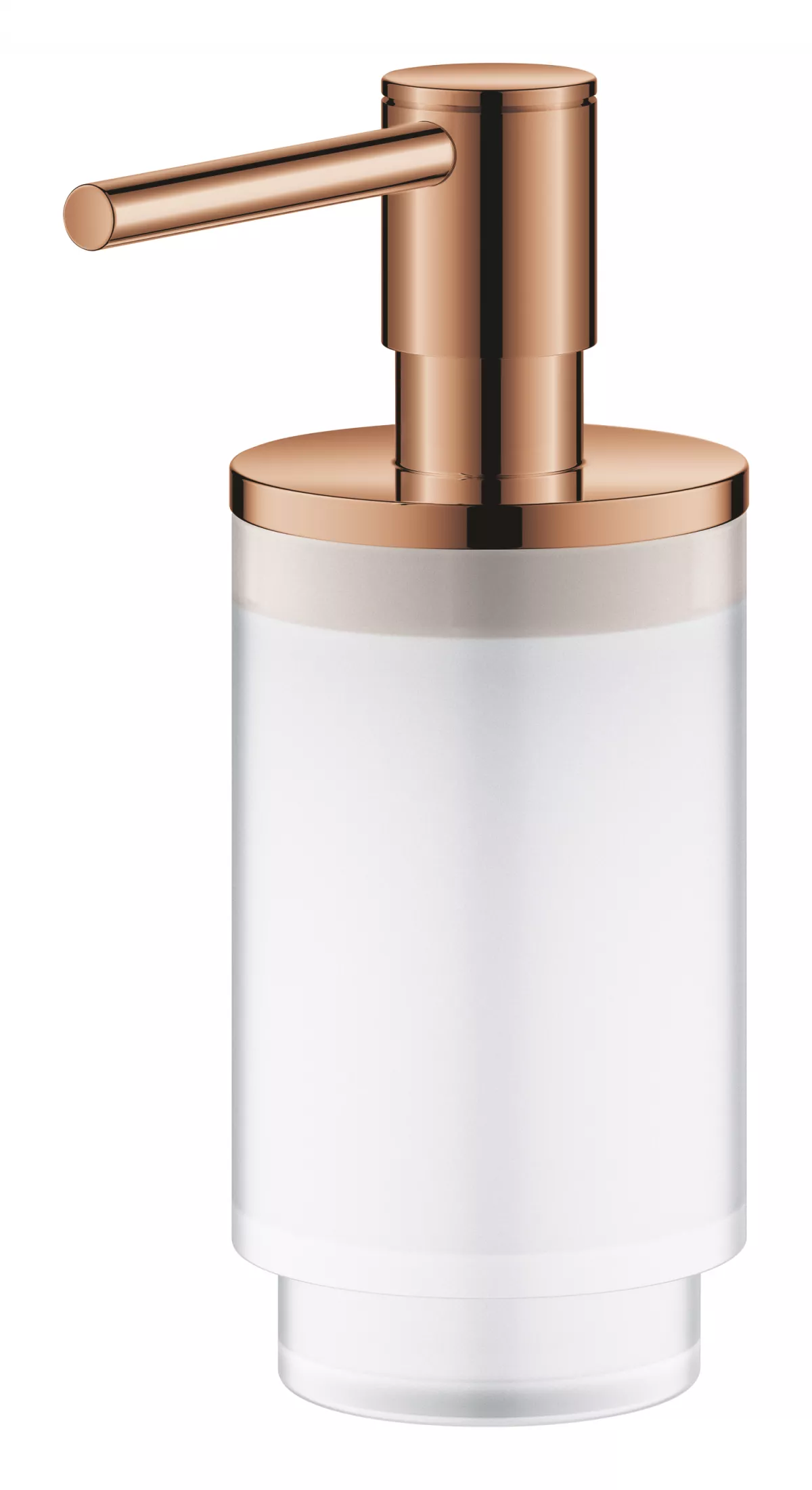 Dozator sapun Grohe 41028DA0, Selection, pe suport, 130 mm, sticla/metal, lucios, cupru