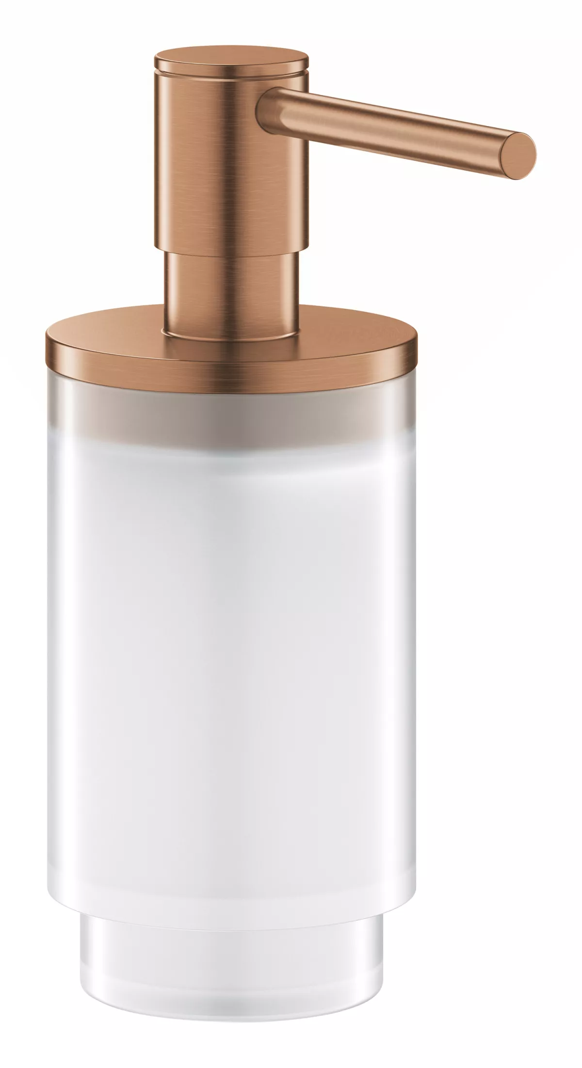Dozator sapun Grohe 41028DL0, Selection, pe suport, 130 mm, sticla/metal, mat, cupru
