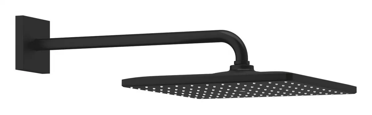 Dus fix Grohe 26564KF0, EuroCube, pe perete, 310 mm, 1 functie, mat, negru