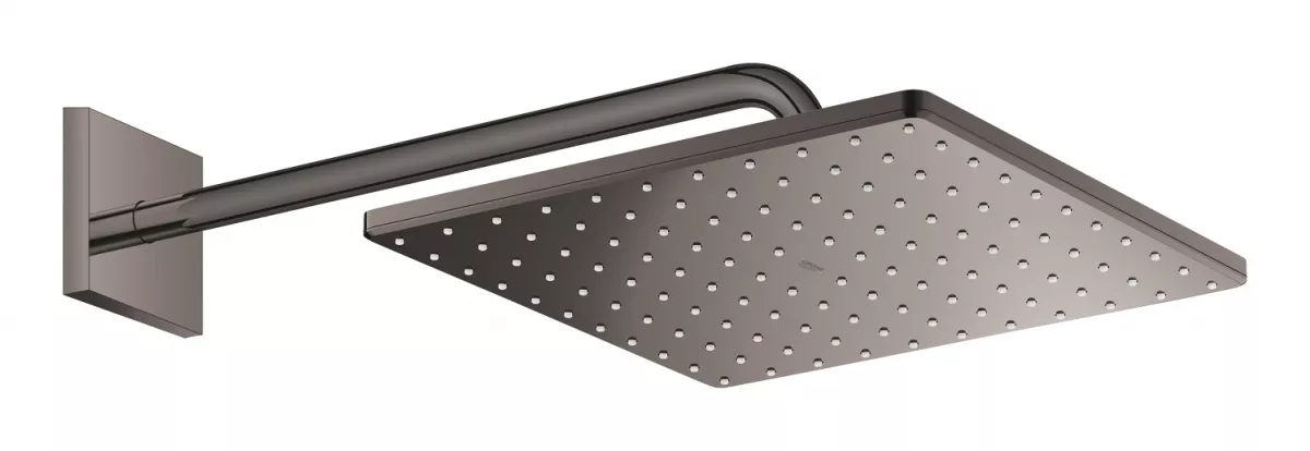 Dus fix Grohe 26564A00, Rainshower 310 Cube, pe perete, 310 mm, 1 functie, anti-calcar, lucios, grafit
