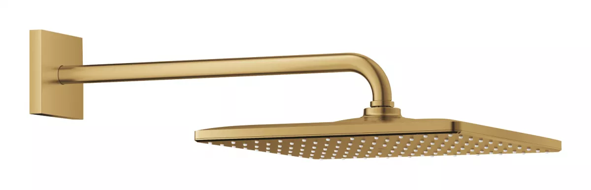 Dus fix Grohe 26564GN0, Rainshower 310 Cube, 1/2'', pe perete, 310 mm, 1 functie, mat, auriu