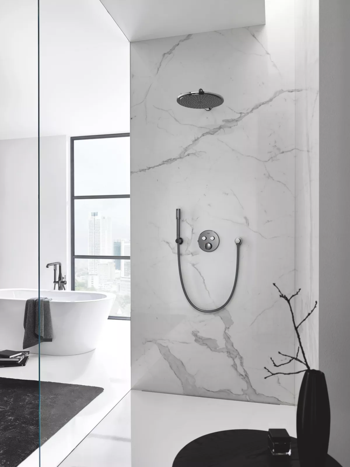 Dus fix Grohe 26066A00, Rainshower 310, pe perete, 310 mm, 1 functie, lucios, grafit