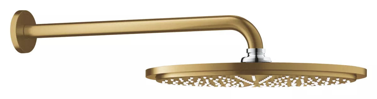 Dus fix Grohe 26066GN0, Rainshower Cosmopolitan 310, pe perete, 310 mm, 1 functie, anti-calcar, mat, auriu