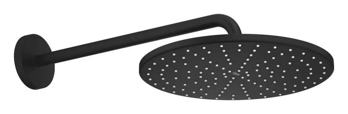 Dus fix Grohe 22121KF0, Rainshower Mono 310, 1/2'', montare pe perete, 310 mm, 1 pulverizare, brat, anti-calcar, mat