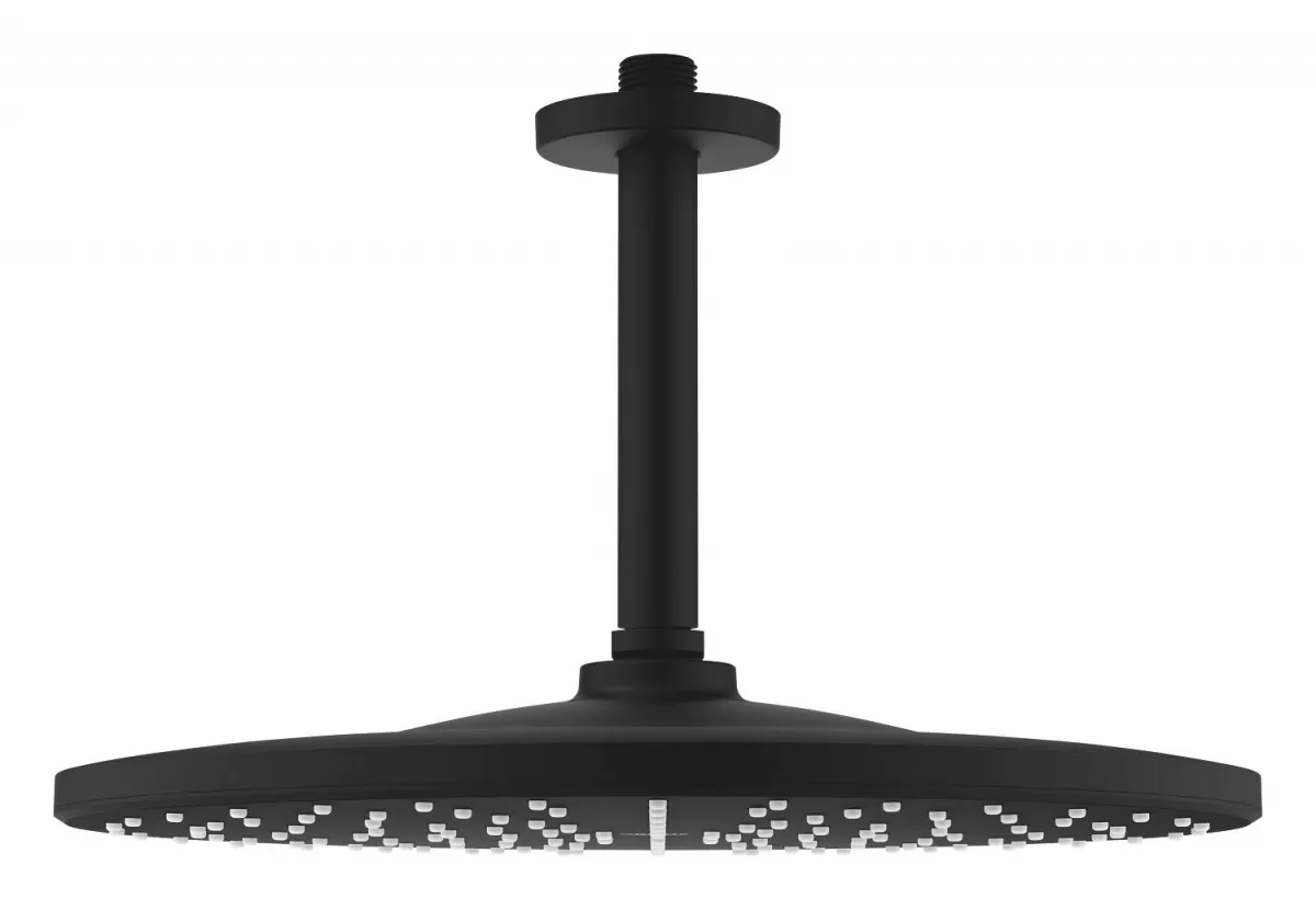 Dus fix Grohe 22122KF0, Rainshower Mono 310, 1/2'', montare pe tavan, 310 mm, 1 pulverizare, brat, anti-calcar, mat