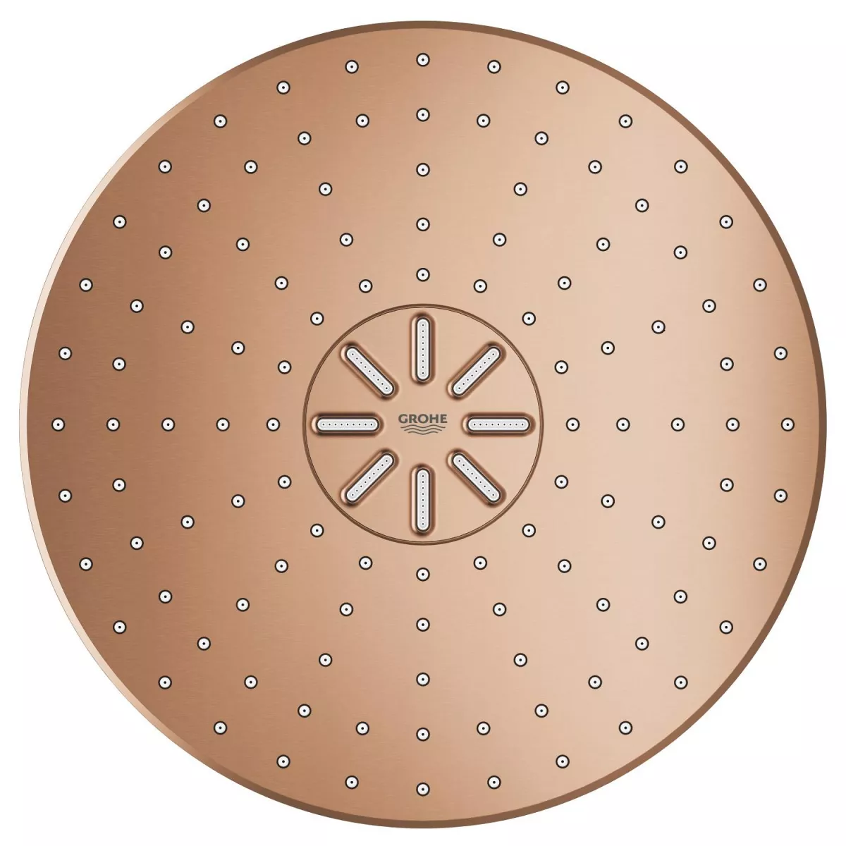Dus fix Grohe 26475DL0, SmartActive 310, pe perete, 310 mm, 2 functii, necesita valva, mat, cupru