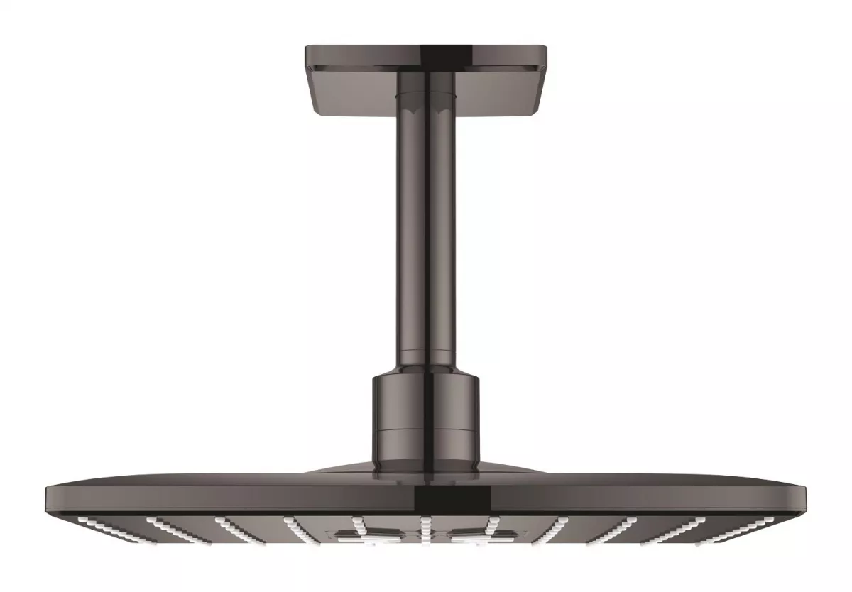 Dus fix Grohe 26481A00, SmartActive Cube, pe tavan, 310 mm, 2 functii, necesita valva, lucios, grafit