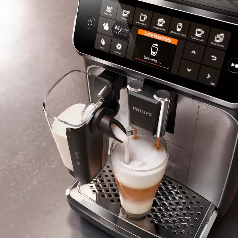 Le'a ⭐︎ Espressor automat Philips 4300, 15 bar, 1500 W, 1.8 l, ra…