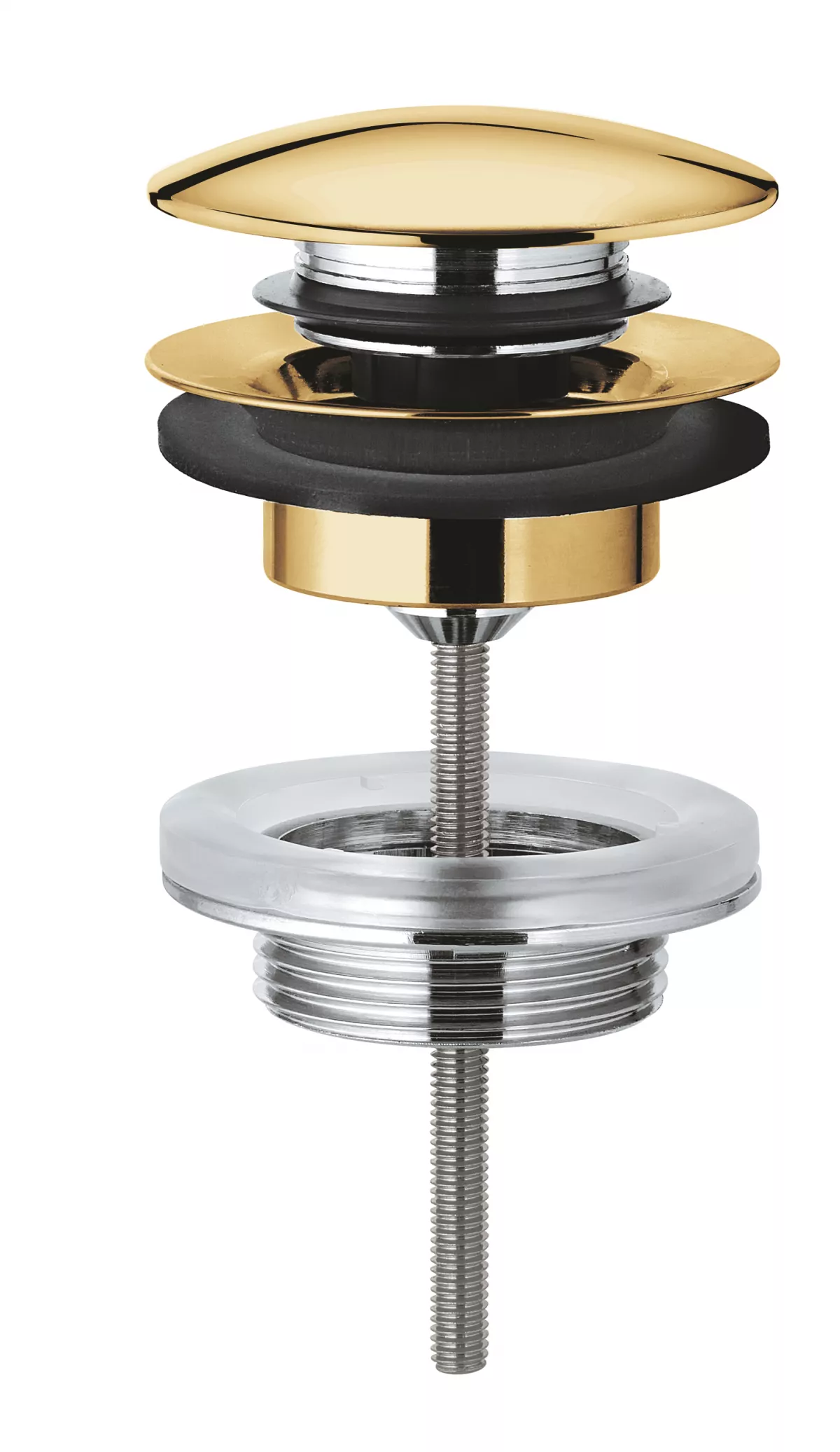 Ventil push to open Grohe 65807GL0, G1 1/4'', lucios, auriu