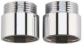 Extensie baterii Grohe 0713000M, 3/4'' x 3/4'', 2 bucati, pentru baterii cu montaj pe perete 1/2'', crom