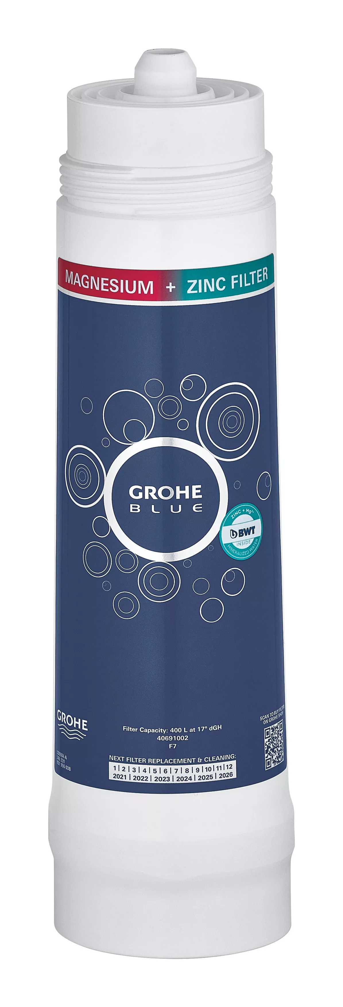Grohe Náhradné diely - Filter magnesium a zinok, 400 l 40691002 Grohe Náhradné diely - Filter magnesium a zinok, 400 l 40691002