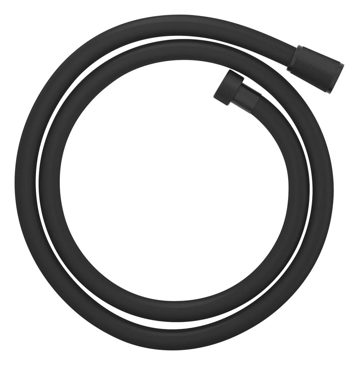 Furtun de dus Grohe 28362KF1, SilverFlex, universal, 1/2'' x 1/2'', 1.25 m, anti-rasucire, mat, negru