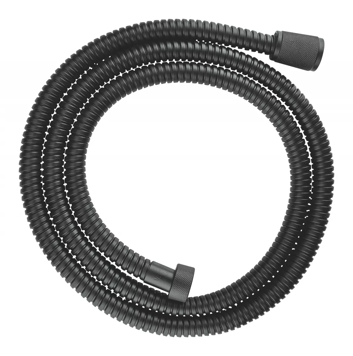 Furtun dus Grohe 27502KS1, MetalFlex, 1/2'' x 1/2'', 1.5 m, anti-rasucire, metalic, mat, negru