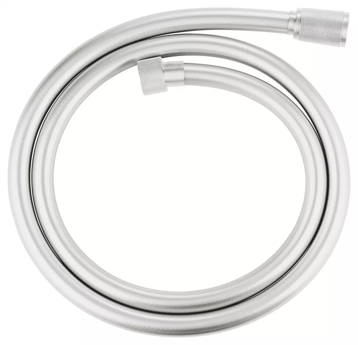 Furtun dus Grohe 28362DC1, SilverFlex, 1/2'' x 1/2'', 1.25 m, mat, otel satinat