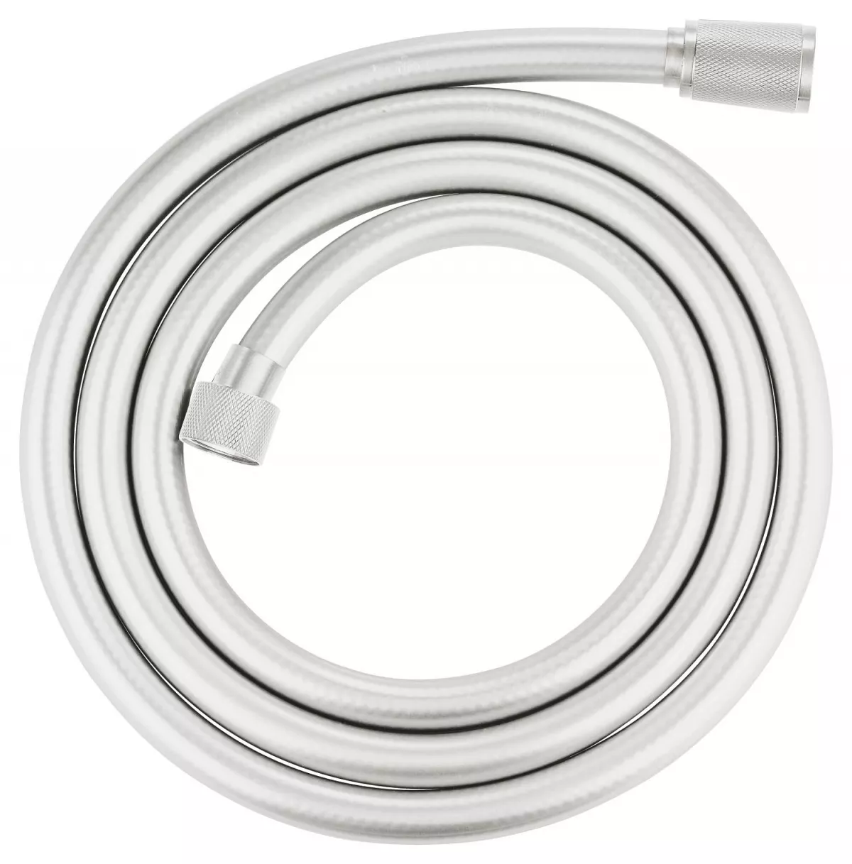 Furtun dus Grohe 28388DC1, SilverFlex, 1/2'' x 1/2'', 1.75 m, mat, otel satinat