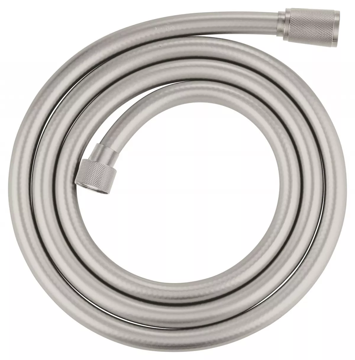 Furtun dus Grohe 28388DC0, SilverFlex, 1/2'' x 1/2'', 1.75 m, mat, otel satinat