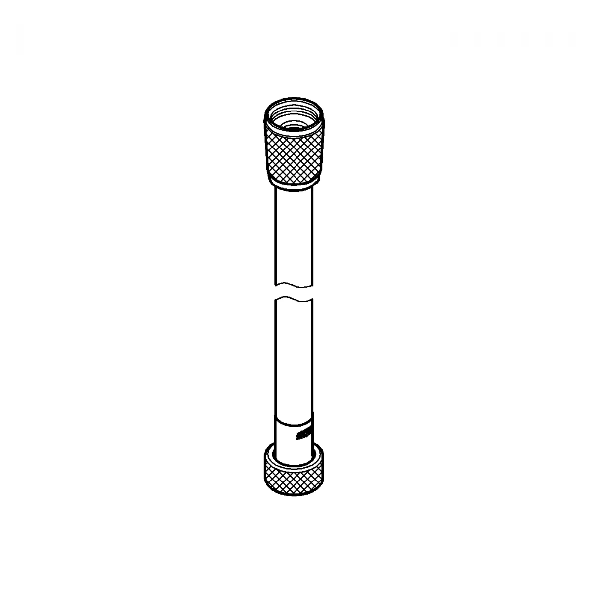 Furtun Grohe 28388A00, Silverflex, universal, 1.75 m, 5 bari, anti-indoire, lucios, grafit