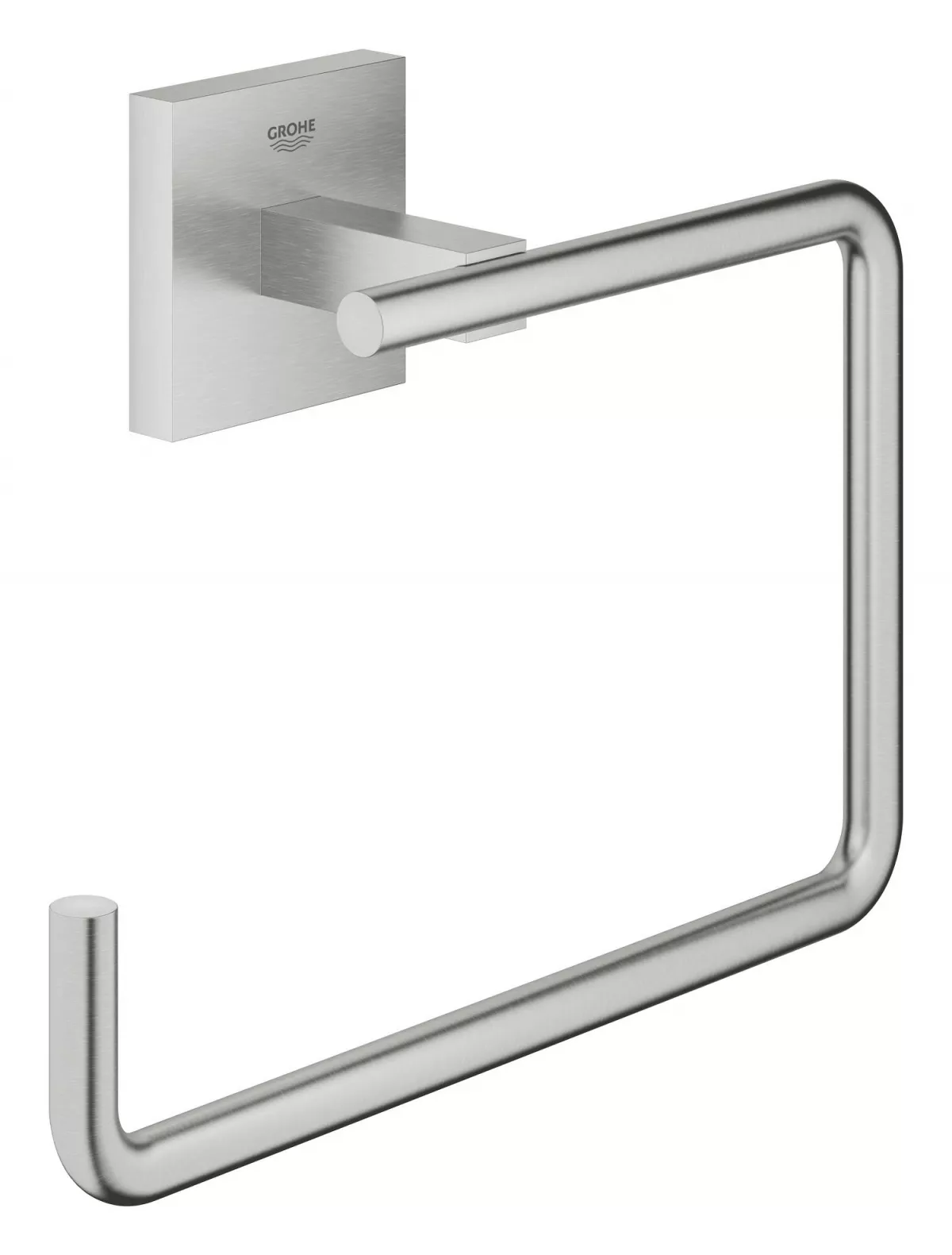 Inel prosop Grohe 40975DC0, Start Cube, pe perete, 188 mm, metal, mat, otel satinat