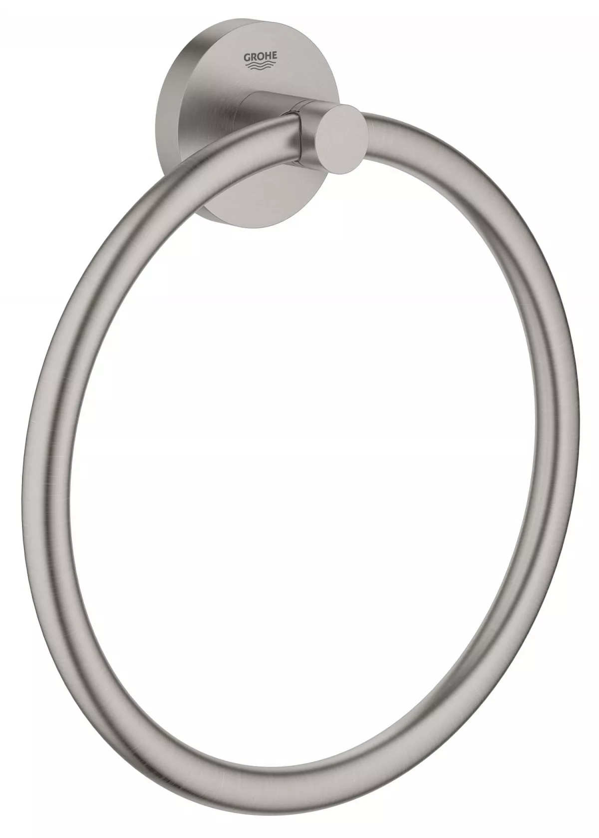 Inel prosop Grohe 41174DC0, Start, pe perete, 180 mm, metal, mat, otel satinat