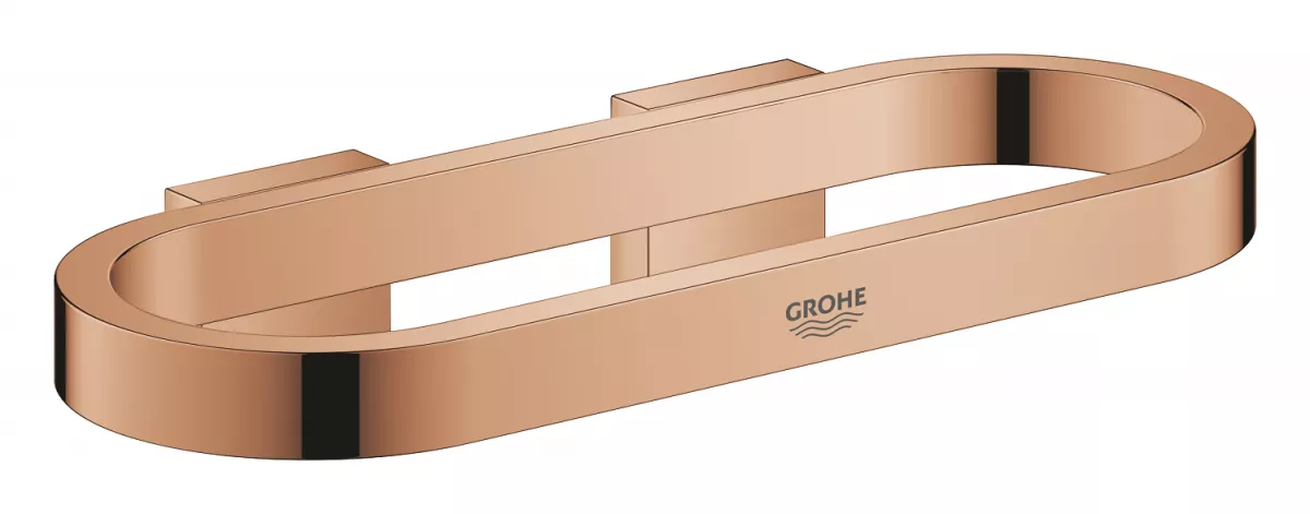 Inel prosop Grohe 41035DA0, Selection, 200 mm, pe perete, metal, lucios, cupru