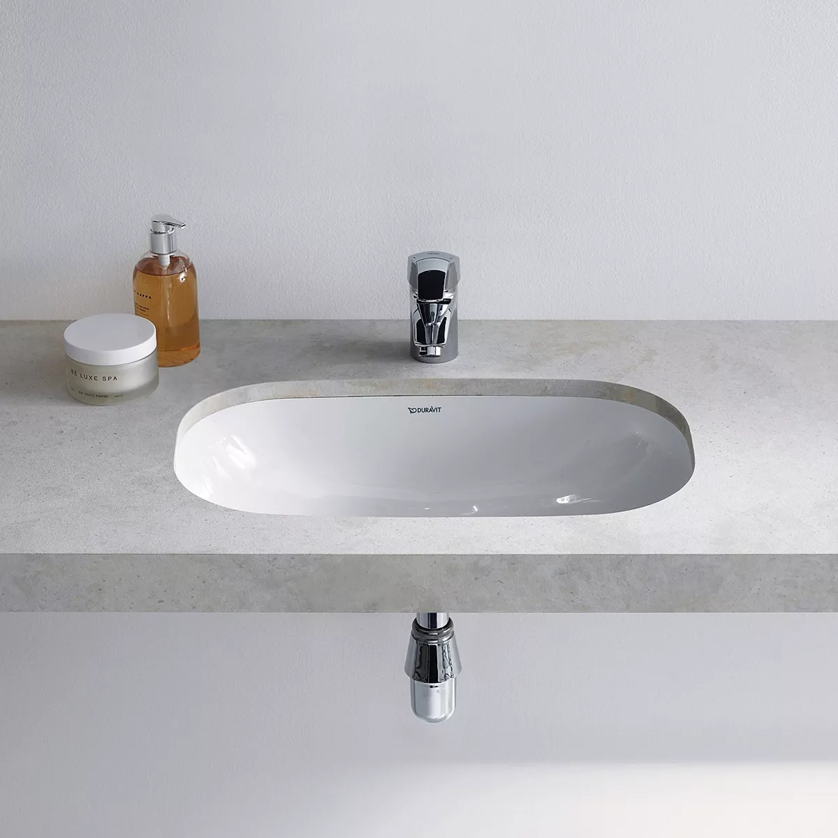 Lavoar Duravit D-Code, incastrat, sub blat, 495 x 290 mm, al…
