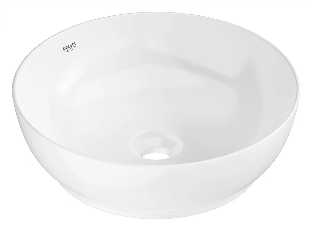 Lavoar Grohe 103538SH00, Essence, pe blat, 400 mm, fara preaplin, AquaCEramic, HyperClean, alb