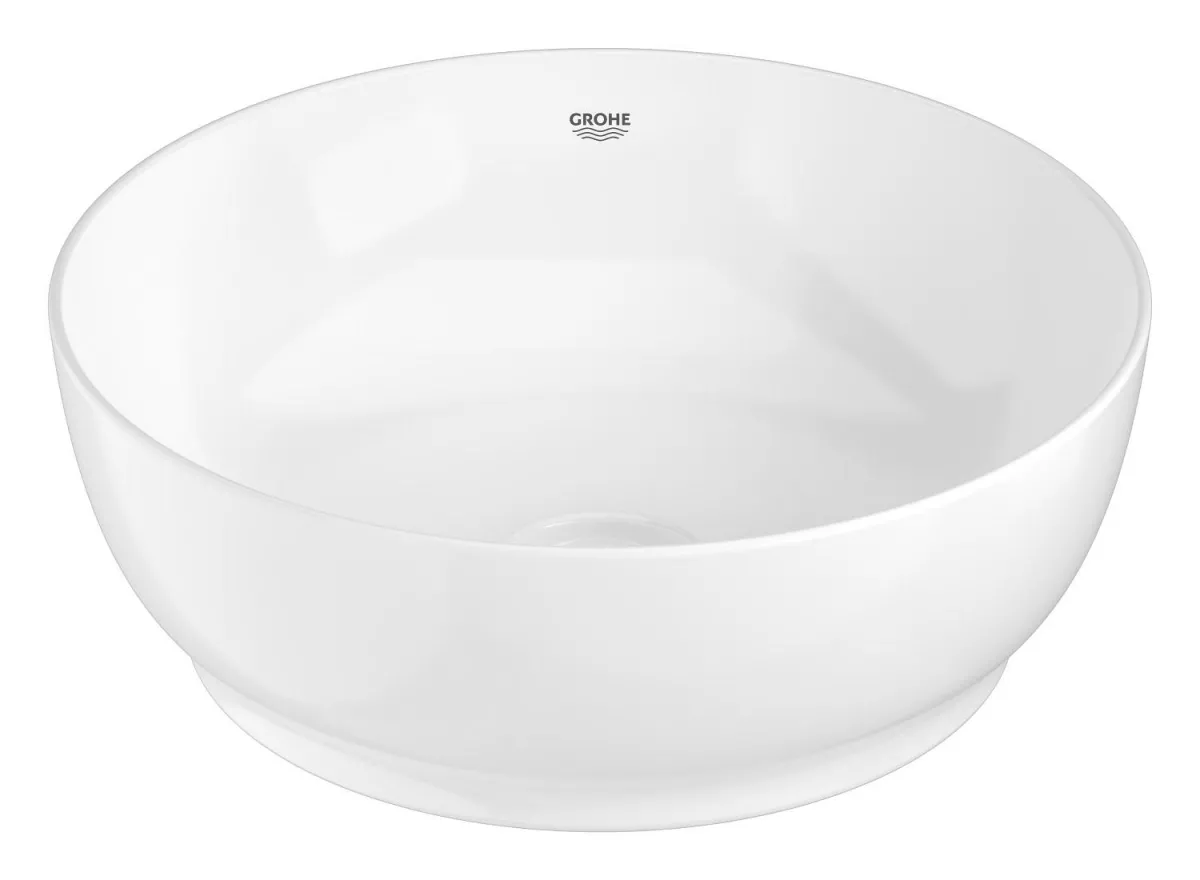 Lavoar Grohe 103538SH00, Essence, pe blat, 400 mm, fara preaplin, AquaCEramic, HyperClean, alb