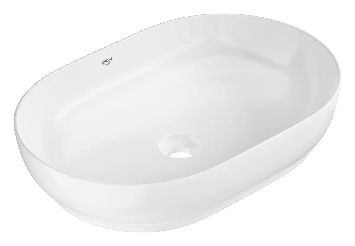 Lavoar Grohe 103563SH00, Essence, pe blat, 60 x 40 cm, fara preaplin, AquaCEramic, HyperClean, alb