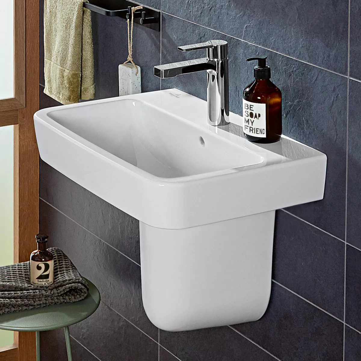 Lavoar Villeroy & Boch, O.Novo, montare pe perete, 600 x