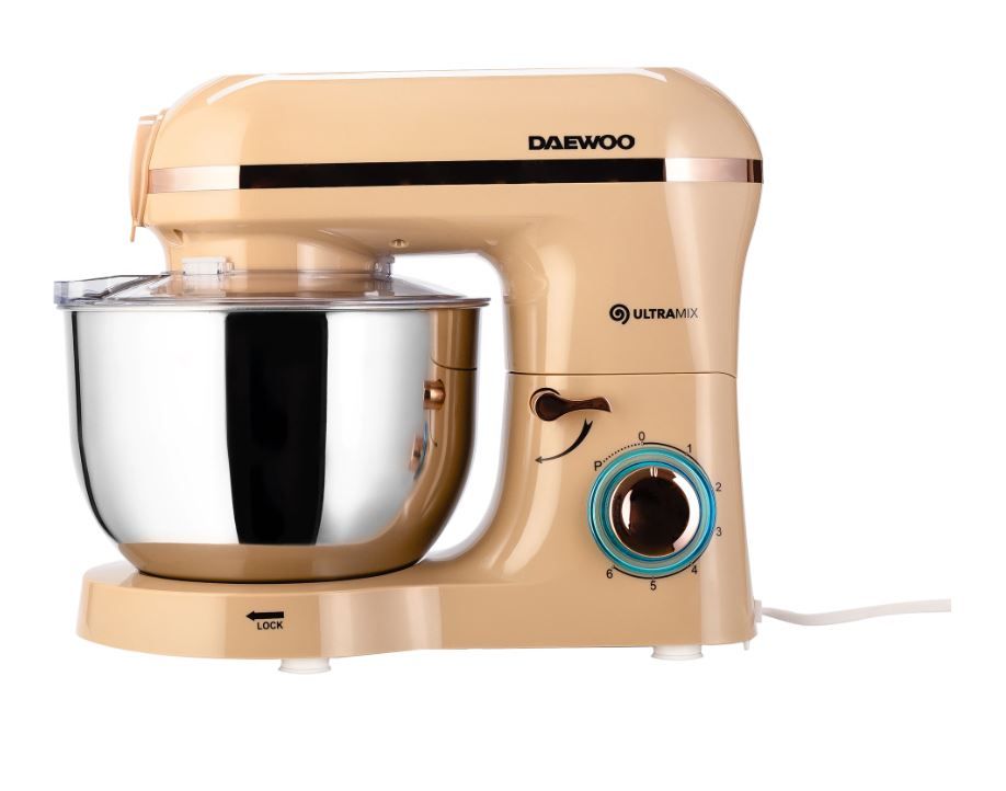 Mixer cu bol Daewoo DHM200MGC, 2000 W, 5.5 l, 7 viteze, cont…